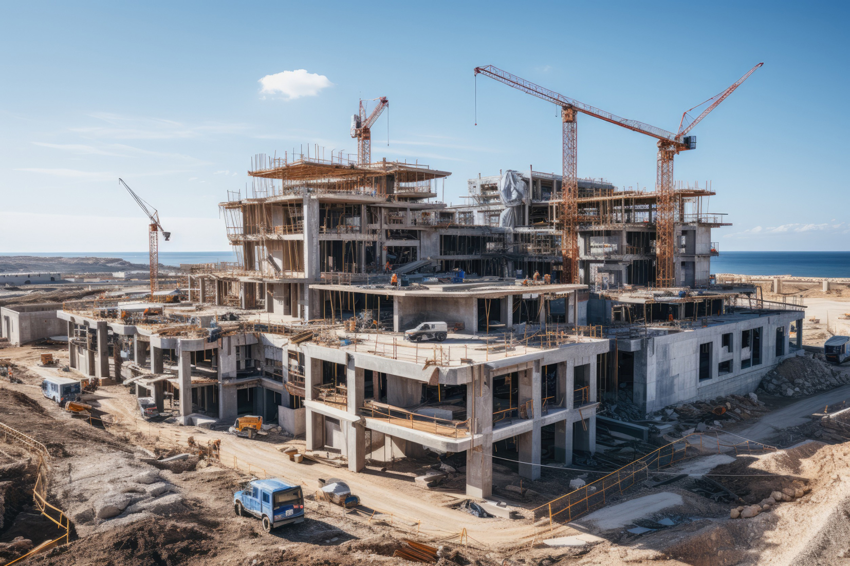 Auf einer Baustelle der Zukunft wird jede verbaute Schraube gelistet und ihr Wert taxiert.