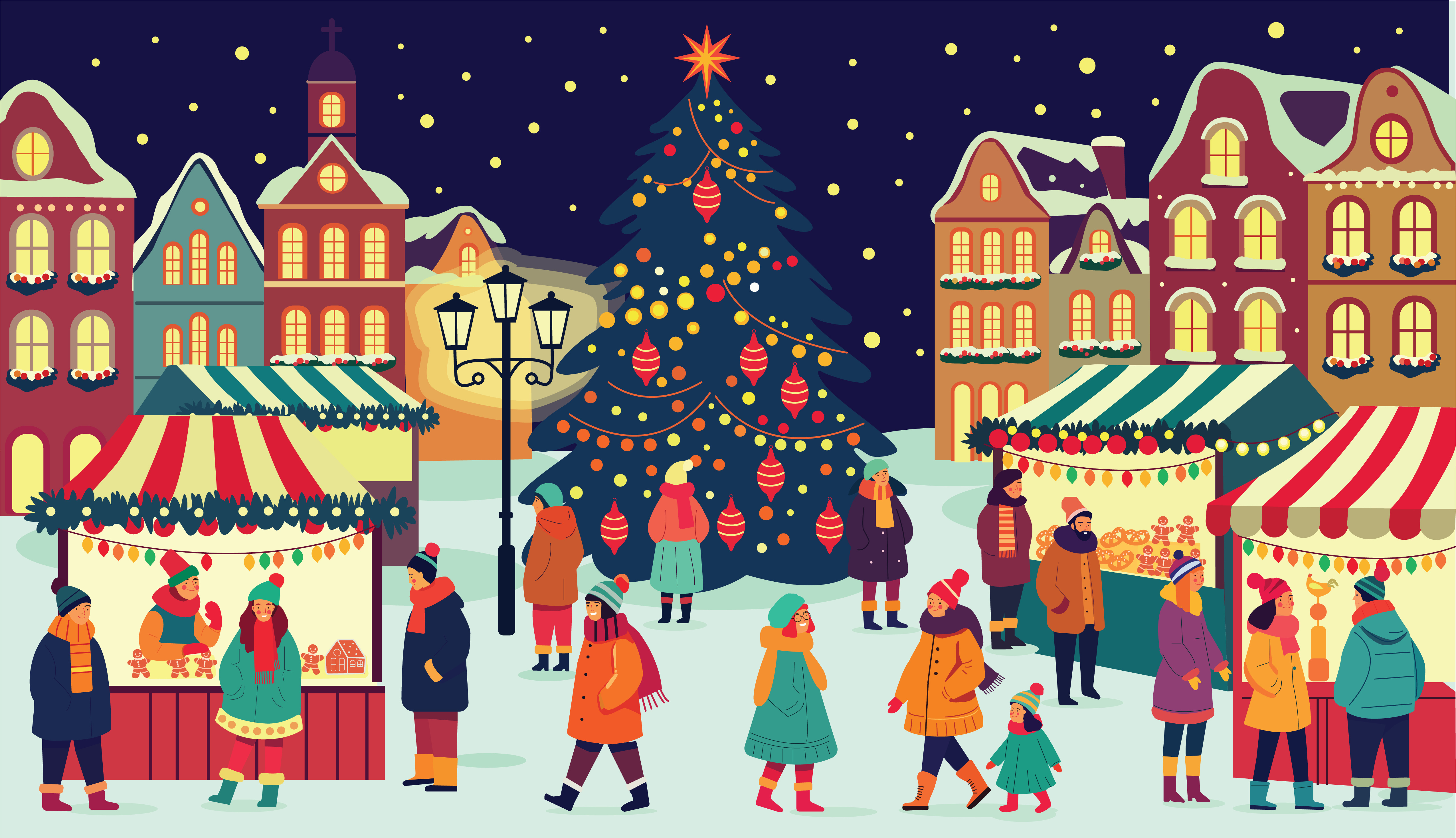 Schöner Weihnachtsmarkt