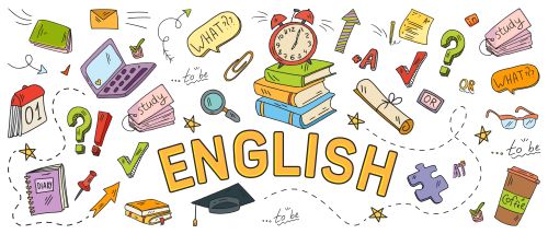 Englisch lernen Grafik Beispielswörter