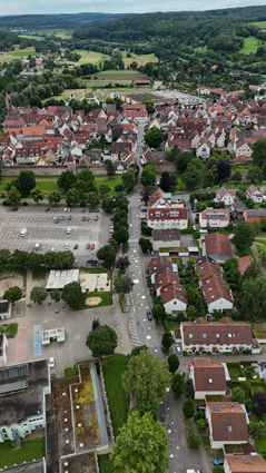 Die Jahnstraße in Weil der Stadt: fast eine autofreie Zone.