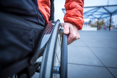 Nahaufnahme Rollstuhl