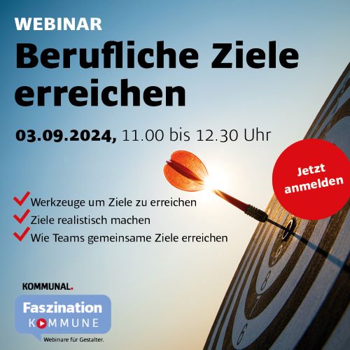 Webinar Berufliche Ziele erreichen