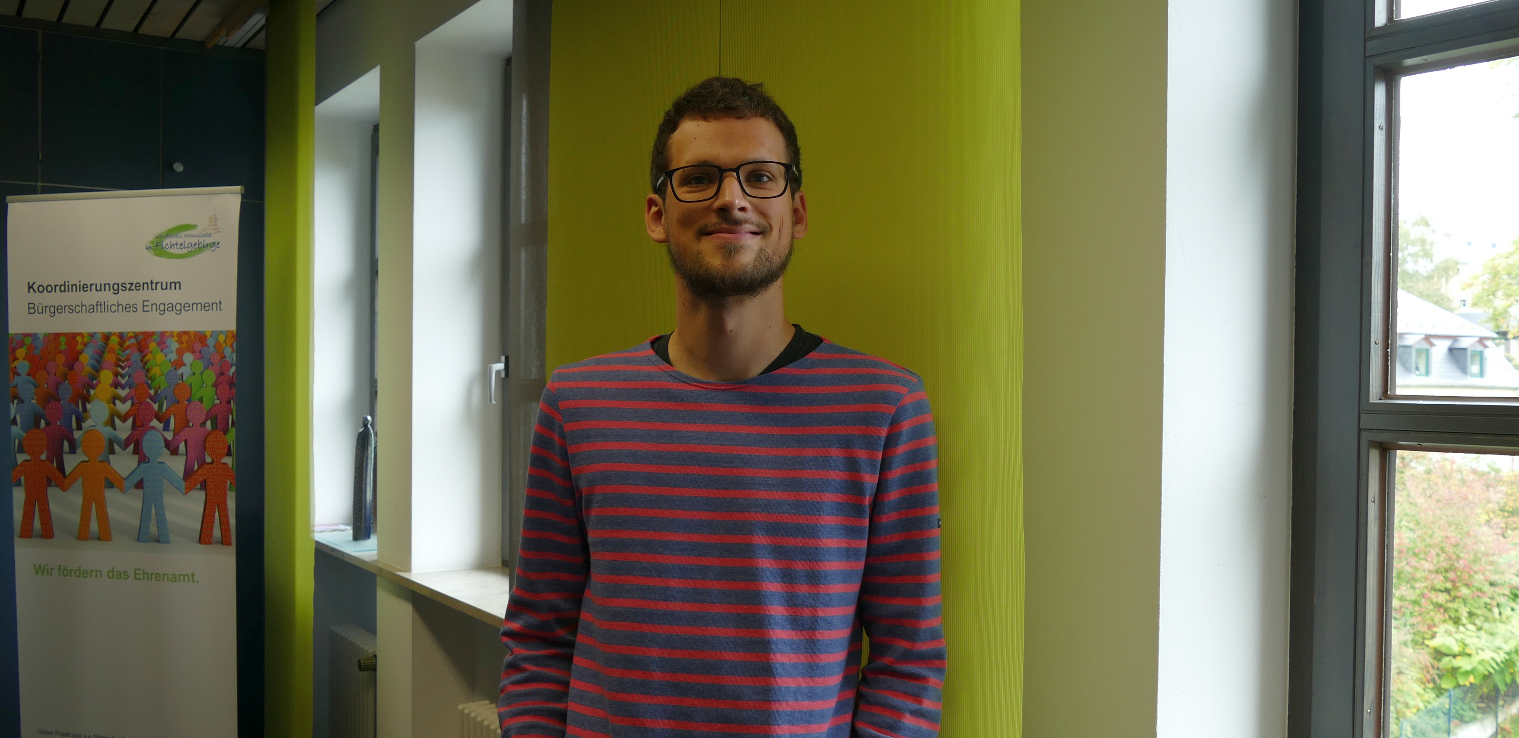 Alexander Bock kümmert sich um das Fifty-Fifty-Taxi in Wunsiedeln.