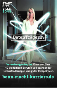 Datenträgerin Kampagne Bonn