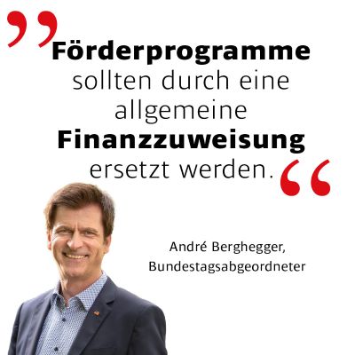 Andre Berghegger Ziat zu Kommunalfinanzen