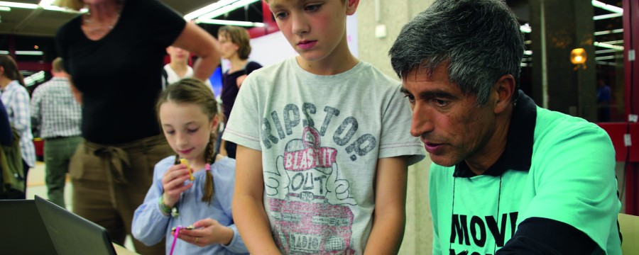 Ranga Yogeshwar beim MINT-Festival der Bibliothek Köln. 
