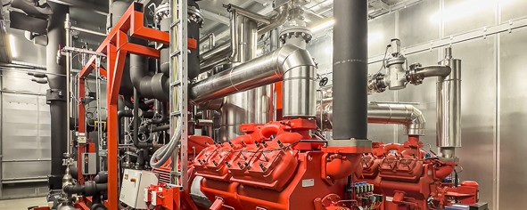 Die Großwärmepumpe in Lemgo nutzt das Wasser der Bega zur Wärmeerzeugung. 