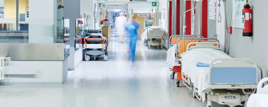 Krankenhausreform: Krankenhausflur