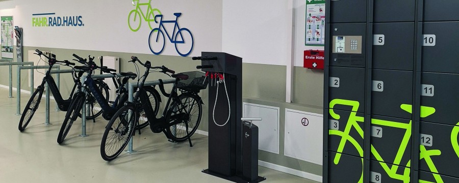 Im FAHR.RAD.HAUS in Meppen kann man sein Gefährt sicher abstellen.