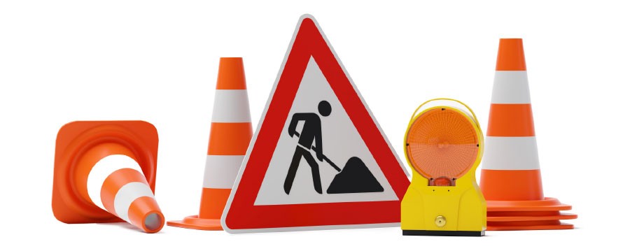 Bauturbo: Symbolbild Baustellenschild