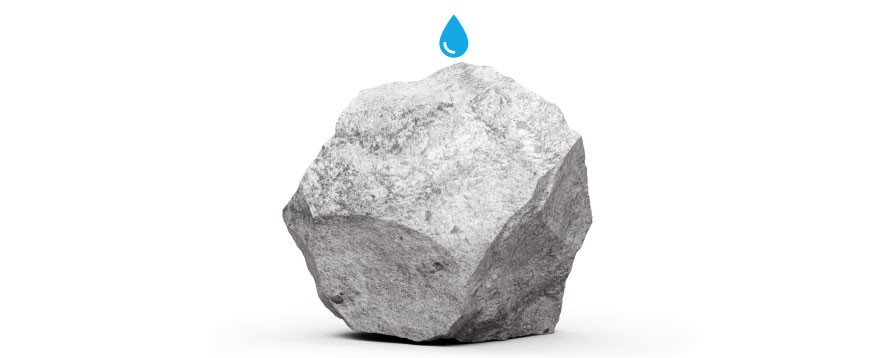 Tropfen auf dem heissen Stein als Symbol für Sondervermögen