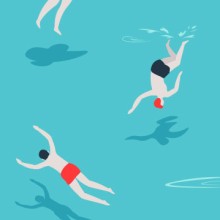 Schwimmen im Freibad