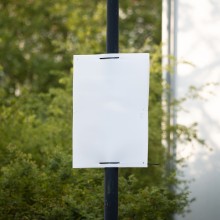 Wahlplakat in NRW ohne Beschriftung (Symbolbild)